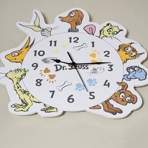 Trend Lab Dr. Seuss What Pet Should I Get Hanging Wall Clock Nursery Room Decor